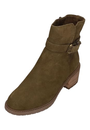 TOMS Women's Hailey Buckle, Military Olive, 8.5 Medium