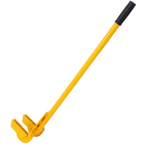 Heavy-Duty 41″-43″ Long-Handle Pallet & Deck Board Remover Tool – Solid Steel Construction, Pivoting Fork Head, Ergonomic Grip for DIY & Pro Use