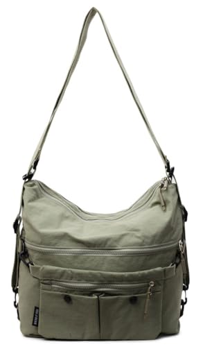 Epsion Women's Handbag Nylon Backpack Purse Large Capacity Travel Shoulder Crossbody Bags