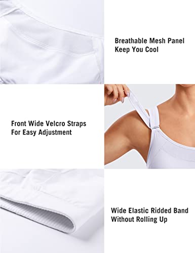 Image of SYROKAN Front Adjustable Sports Bras for Women High Impact Wirefree Comfort No Bounce Support Workout Running Bra