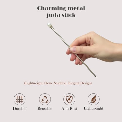 Image of INHEAVEN Metal Hair Sticks for girl Vintage Hair Chopsticks for Women Minimalism Irregular Curve Hair Sticks for Buns Chinese Hair fork for Women (stick 01)
