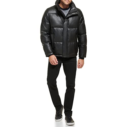 Calvin Klein Men's Classic Faux Leather Puffer2