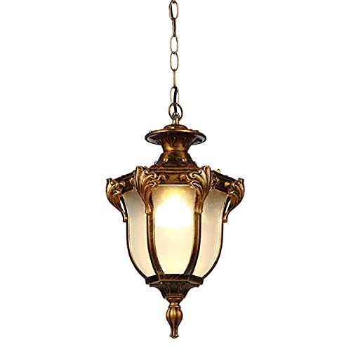 Lustre extérieur suspendu étanche pour éclairage de jardin villa et lanterne de terrasse