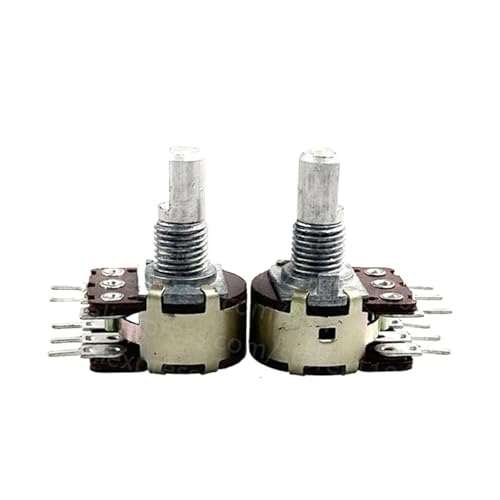 Axe D 15mm précis pour potentiomètre R16 A10K double film carbone à 6 broches robuste