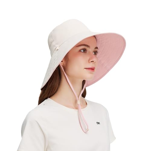 Large Brim Reversible Sun Protection Fisherman hat Neck Protection Sun Protection hat UPF50+ for...