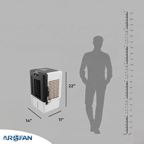 Image of 25L Frosty Air Cooler for Room Cooling | Anti Bacterial Honey Comb Pads | Collapsible Louvers | Compatible Wheels for Easy Moving | 9 Feet Air Throw Distance