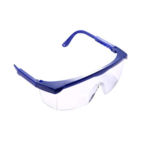 JIFNCR Augenschutzbrille Schutzbrille Staubdichte Brille Winddichte Schutzbrille Transparente Laborbrille Klare Linse,Blau Cover