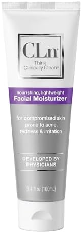CLn® Facial Moisturizer - Soothes & Calms Skin, Helps Reduce Appearance of Redness, Locks in Moisture without Clogging Pores, Dermatologist & Clinically Tested, 3.4 oz.
