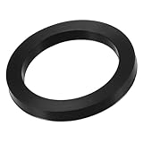MECCANIXITY Nitrile Rubber Flat Washer 2 Inch DN50 Gasket for Wrench Type Quick Connector, Black