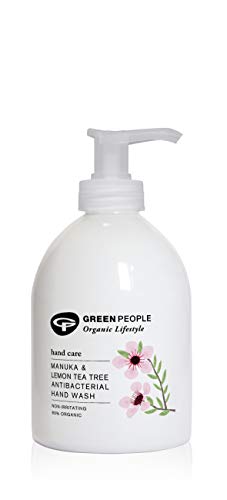 Green People Organic Lifestyle - Árbol de té de Manuka y limón, antibacteriano, lavado a mano
