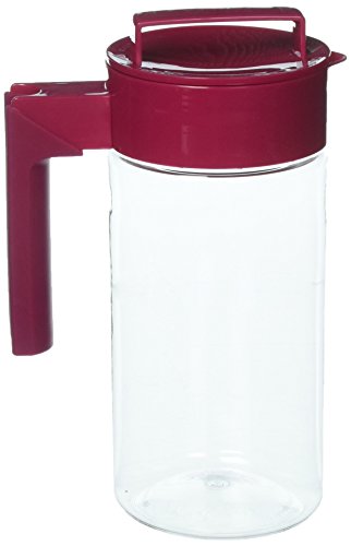 Takeya Patented and Airtight Pitcher Made in the USA, 1 Quart, Raspberry