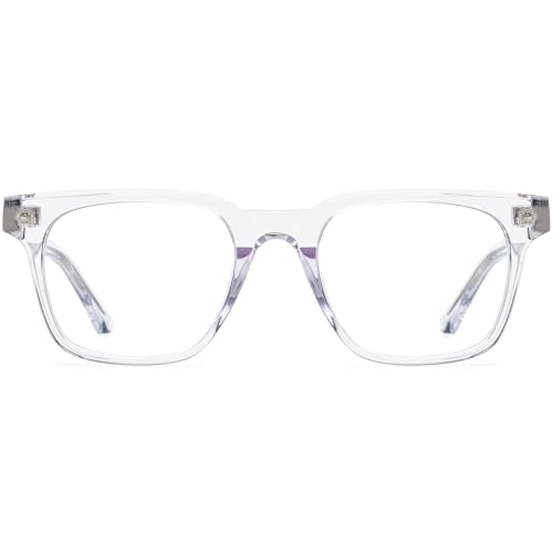 Image of HEPIDEM Acetate Glasses Frame Men Women Square Eyeglasses Optical Spectacles 9395