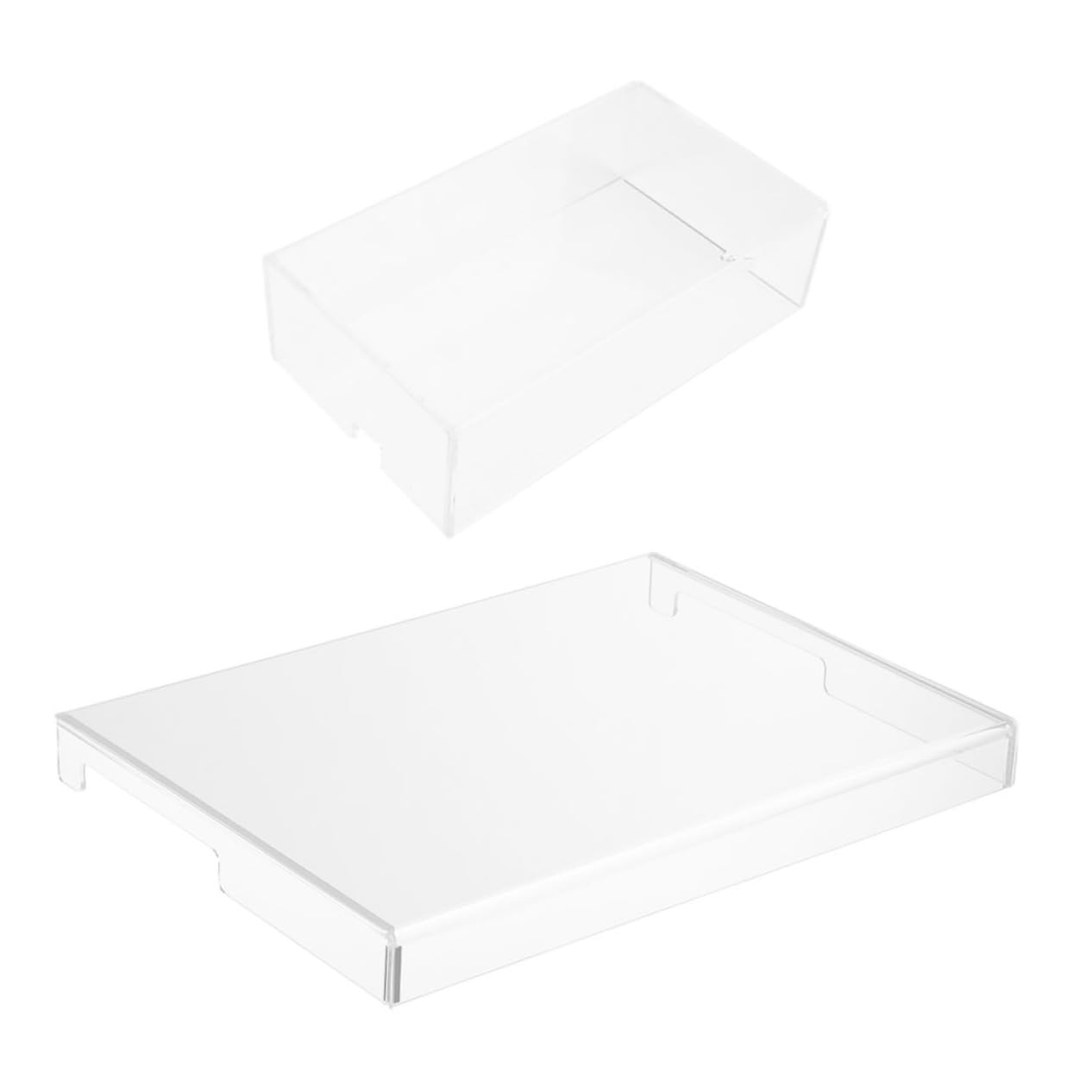 Copertura per Tastiera in Acrilico Trasparente 2 Pezzi Protezione da Polvere per Tastiere Laptop da Scrivania per Casa e Scuola