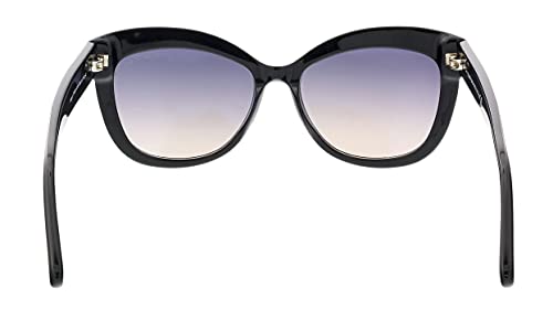 Tom Ford Ft0524 01B Shiny Black Alistair Cats Eyes Sunglasses Lens Category 2 S #TOP3
