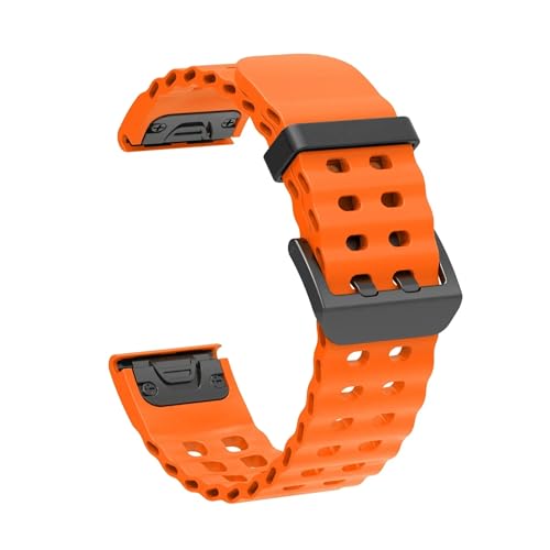 [�����ȓX] 22/26MM �V���R���X�g���b�v �ɓK��Garmin �N�C�b�N�t�B�b�g�o���h Fenix 8 47mm 51 7 7X 7S 6 6X Pro 5 5X Epix 2 Forerunner 965 955 945(Orange,22mm)