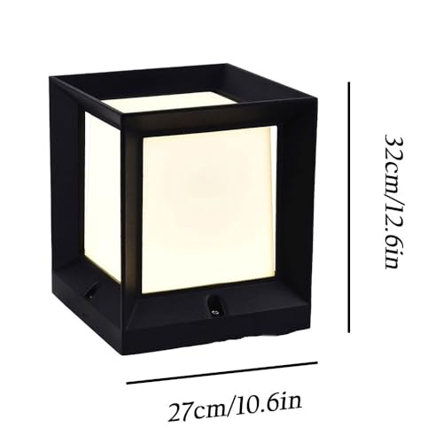 Lanterne pilier E27 en aluminium étanche IP65 pour l'éclairage extérieur de villa