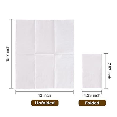 200 Pack Paper Napkins Guest Towels Disposable Premium Quality 3-Ply Dinner Napkins Disposable Soft, Absorbent, Party Napkins Wedding Napkins #TOP6