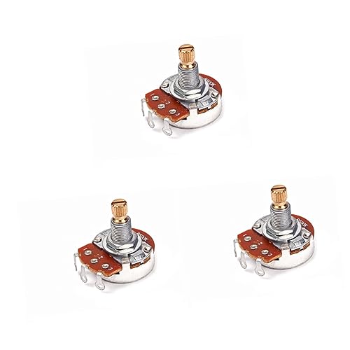 VICASKY 3pcs Upgrade Your Guitar B500k Mini Potentiometers with Volume and Tone Controls for Guitar
