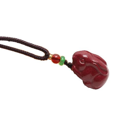 Collier Feng Shui en Quartz et Cinabre pour Attirer la Chance