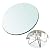KDLKCT6 Tempered Glass Table Top,Strong Hardness,Protect The Desktop,Plate Glass,Round Glass Top Ø15in•17in•20in•21in•25in•27in•28in,Thickness: 9mm, Polished Edge (Color : Clear, Size : 55CM(21IN))