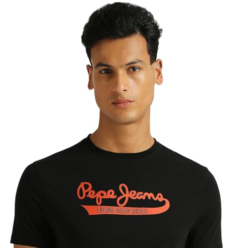Image of Pepe Jeans Men T-Shirt|Cotton|Slim Fit