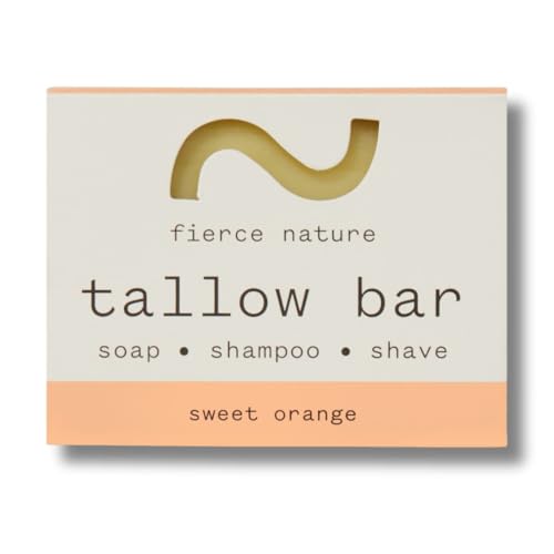 Fierce Nature - Pure Organic Tallow Soap (Sweet Orange and Clove) - 80g
