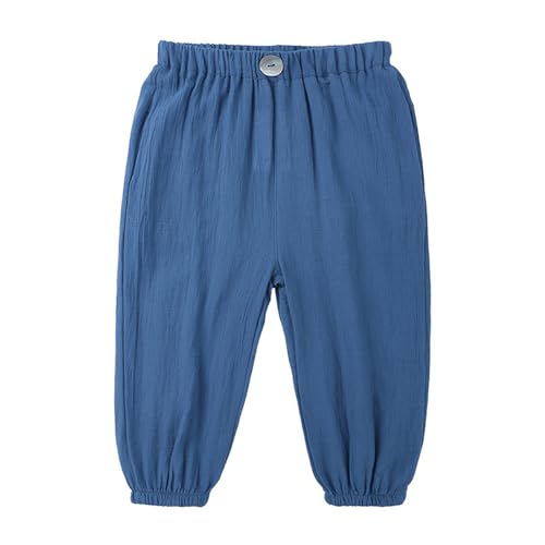 Boys Sweatpants Casual Elastic Wasit Pull On Trouser Soft Comfy Lightweight Lounge School Pants for Boys 2-10 Years