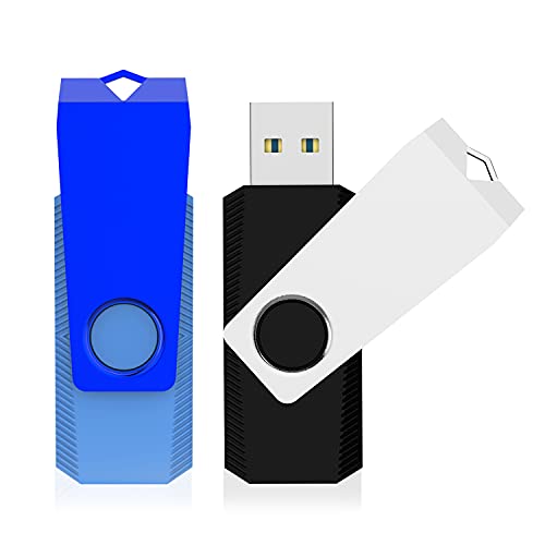 KEXIN 2 Stück Flash Drive 32 GB Thumb Drive 32G USB Drive Memory Stick Jump Drive, Schwarz USB 2.0