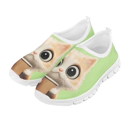 Big Kids Slip-On Walking Sneakers Casual Tennis Loafers Shoes Breathable Workout Sneakers Lightweight Travel Shoes US Size 11-15