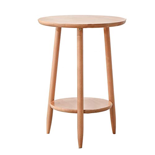 Telephone Table, Sofa Side Table,Sofa &amp; Console Tables,Telephone Tables,Side Table with Storage Shelf,2 Colors (Color:Wood Color,Size:16.5316.5323.62in)