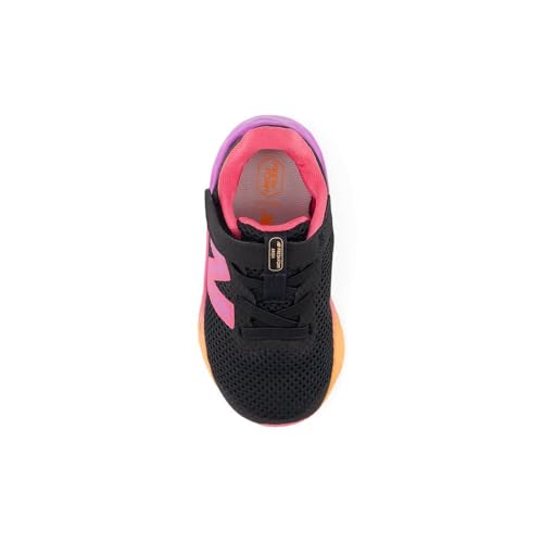 Image of New Balance Kid's Fresh Foam Arishi V4 Hook & Loop Running Shoe, Black, 4 Infant
