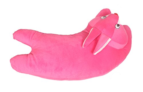 Image of Tickles Rabbit Soft Stuffed Plush Animal Bolster Pillow Cushion for Boys & Girls Sofa Room Decor Birthday Gift (Size: 48 cm Color: Pink)