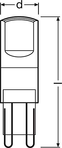 Osram LED Pin Lampe mit G9 Sockel, Warmweiss (2700 K), 2,6 W, Ersatz für herkömmliche 30W-Lampe – Ansicht 3