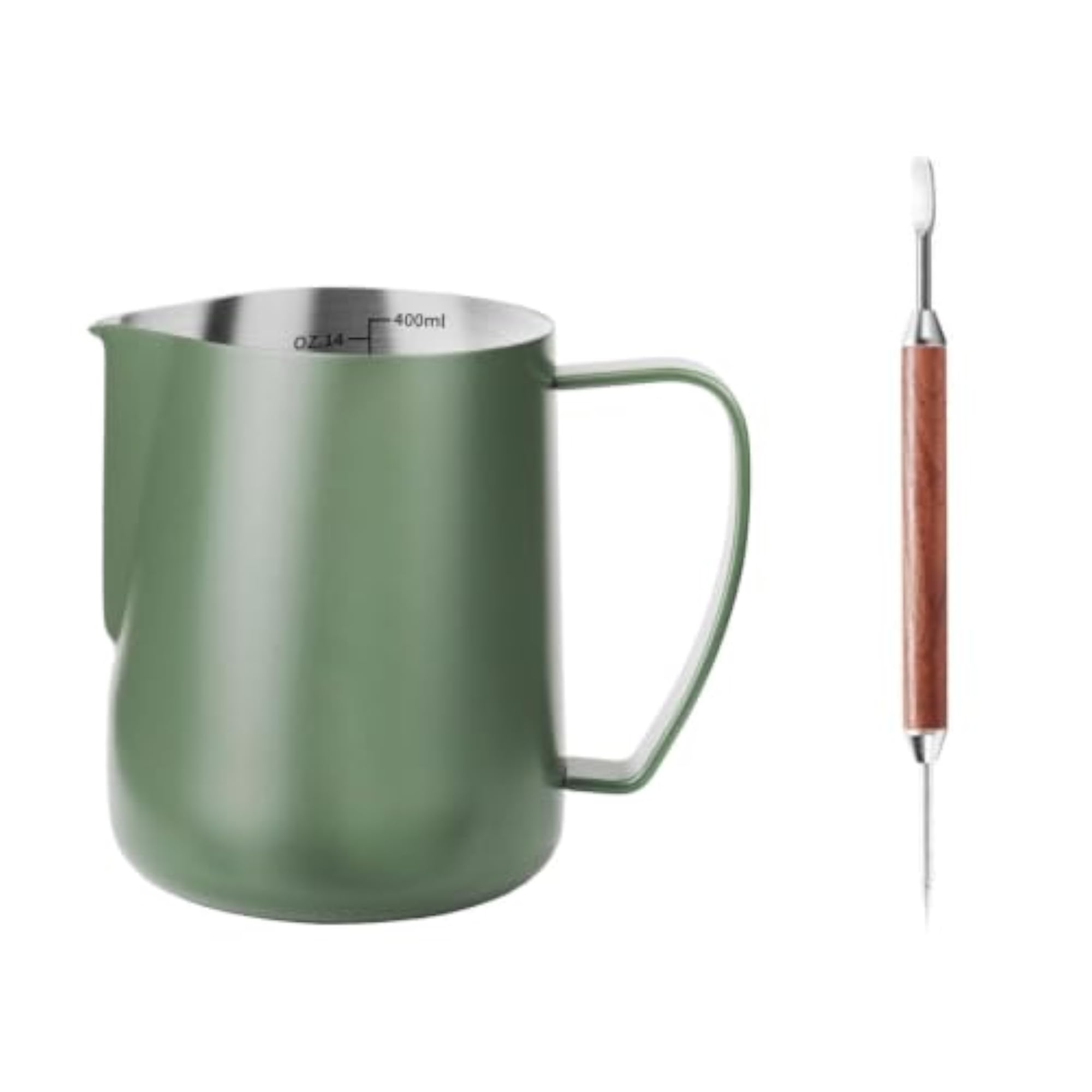 Ergonomic Handle Stainless Steel Milk Frothing Pitcher