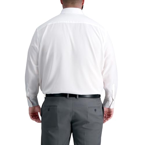 Haggar Men's Smart Wash Classic Fit Comfort Stretch Dress Shirt-Big Or Tall Sizes2