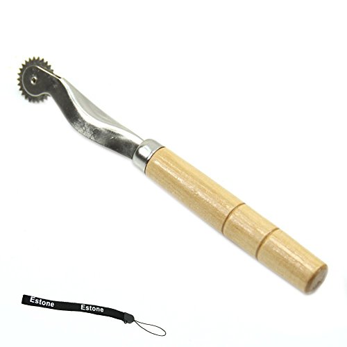 HeroNeo 1pc Overstitch Wheel Leather Stitch Spacing Paper Perforating Tool Roulette 2mm