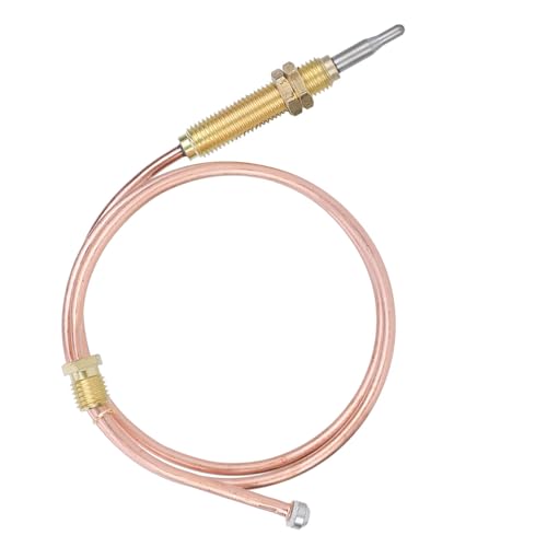 Segutage 600mm Thermocouple Probe, Water Heater Parts, M8 Thread Heating Gas Burner Replacement Part Fireplace BBQ Grill Accessories for Gas Heater Brazier Oven Water Heater