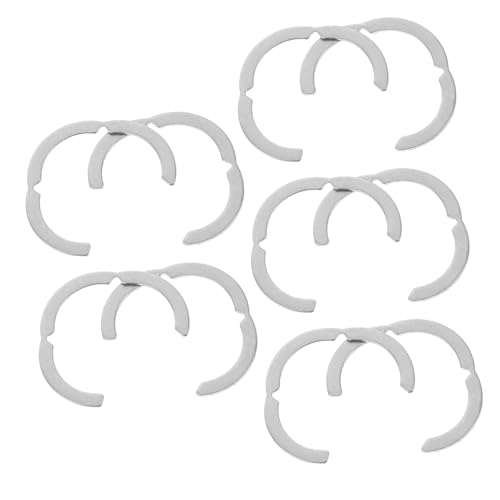 HOMSFOU 10piezas Anillo De Abrazadera De Acero Inoxidable Abrazadera De Manguera De Alambre Doble Kit Para Tuberías De Agua y Mangueras De Motocicleta