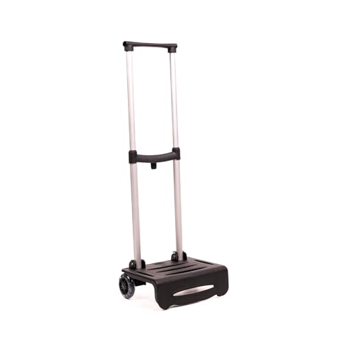 Devesa Carro Mochila Escolar para Niño y Niña Plegable y Resistente   Carrito Plegable con Ruedas para Mochilas Escolares   Trolley Escolar   D202 (Negro)