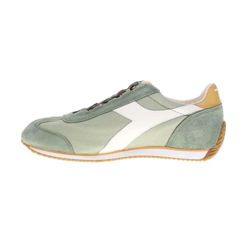 Diadora Mens Equipe H Dirty Stone Wash Lace Up Sneakers Shoes Casual - Green3