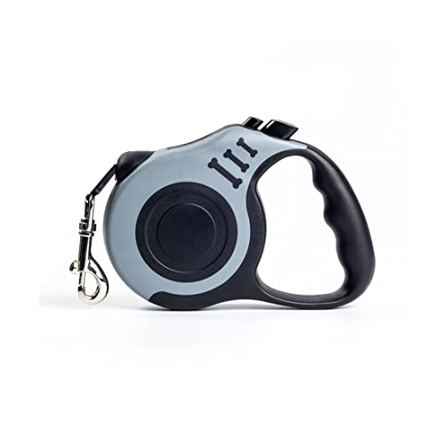 Correa para perro retráctil, retráctil, 3 metros, cinturón flexible para adiestramiento y paseo, con freno y seguridad, gancho metálico Cover