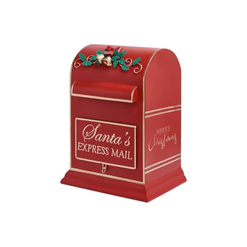 16-Inch Santas Express Mail Box Decorative Christmas Mailbox for Letters to Santa Holiday Home Display by December Diamonds NEW 2025
