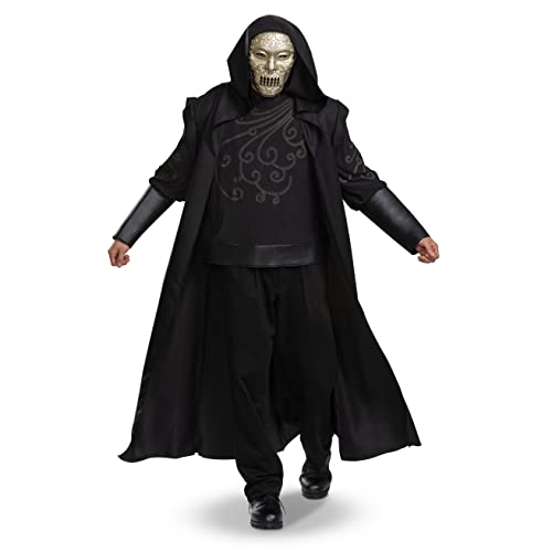 Disguise Death Eater Costume, Official Harry Potter Adult Costume and Headpiece, Adult Size Large/XL