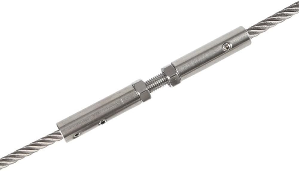 Zaciski do lin stalowych, 5 szt., 2~12 mm, z obustronnym mocowaniem, gwintowany trzpień, zacisk śrubowy ręczny ze śrubami, klamra poręczy kablowych(For 10mm wire)
