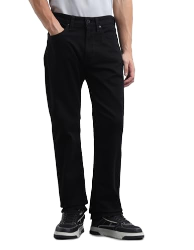 Image of Flying Machine Men's Bootcut Fit Jeans| Solid | Mid Rise | Stretchable | Jeans for Man