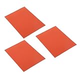 Lot de 3 Coussinets en Silicone d'entretien, Rouge 3 pièces antiadhésifs, Isolation Thermique, kit de Tapis en Silicone, étanche, Facile à Enrouler, Portable pour Machine à plastifier pour