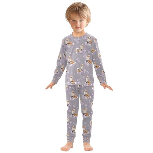 senya Fox Dream Bubble Pajamas Set Long Sleeve Soft Cotton Sleepwear 2 Piece3
