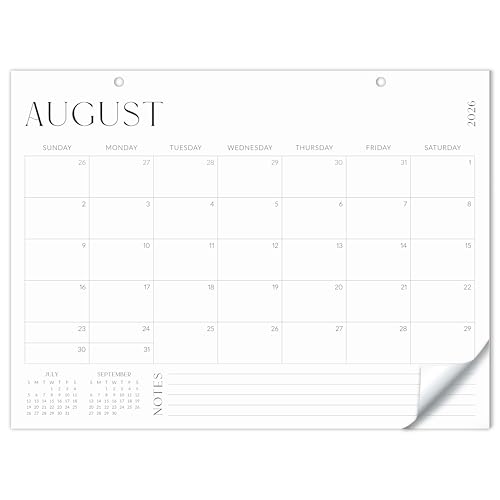 Aesthetic 2026-2027 Desk Calendar - Runs From June 2026 Until December 2027 - Large Minimalistic Office Desktop/Wall Calendar 16x12 for Easy Organizing