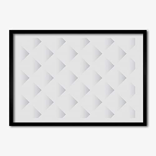 Affiche décorative 70x50 cm Tulup avec cadre en bois moderne géométrique
