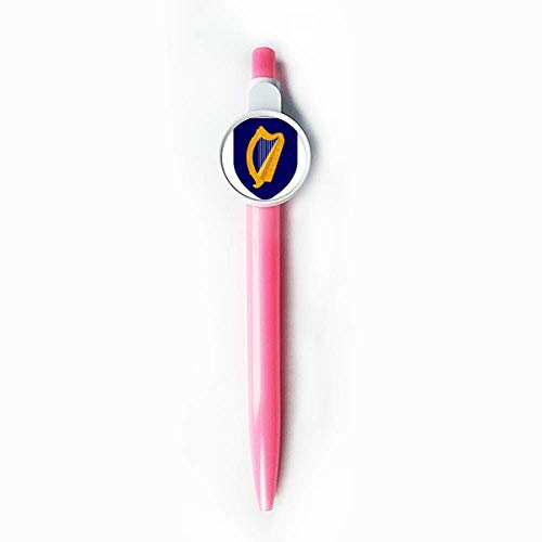 Stylo à bille rétractable bleu motif Irlande Europe emblème national